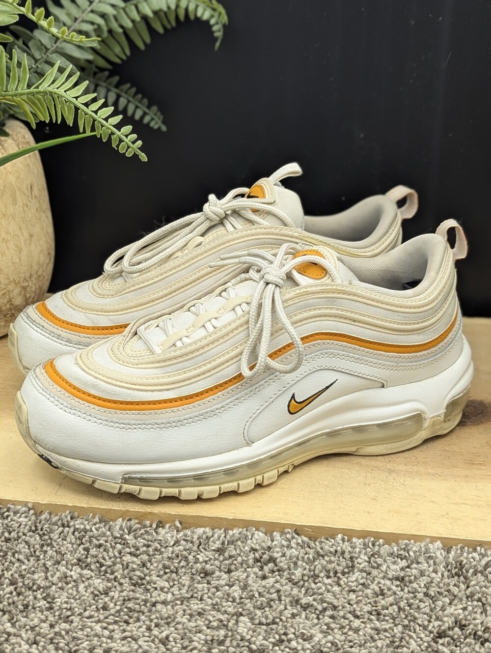 Wmns Air Max 97 'Phantom Light Curry' Women's Size 8.5 Running Walking Shoes